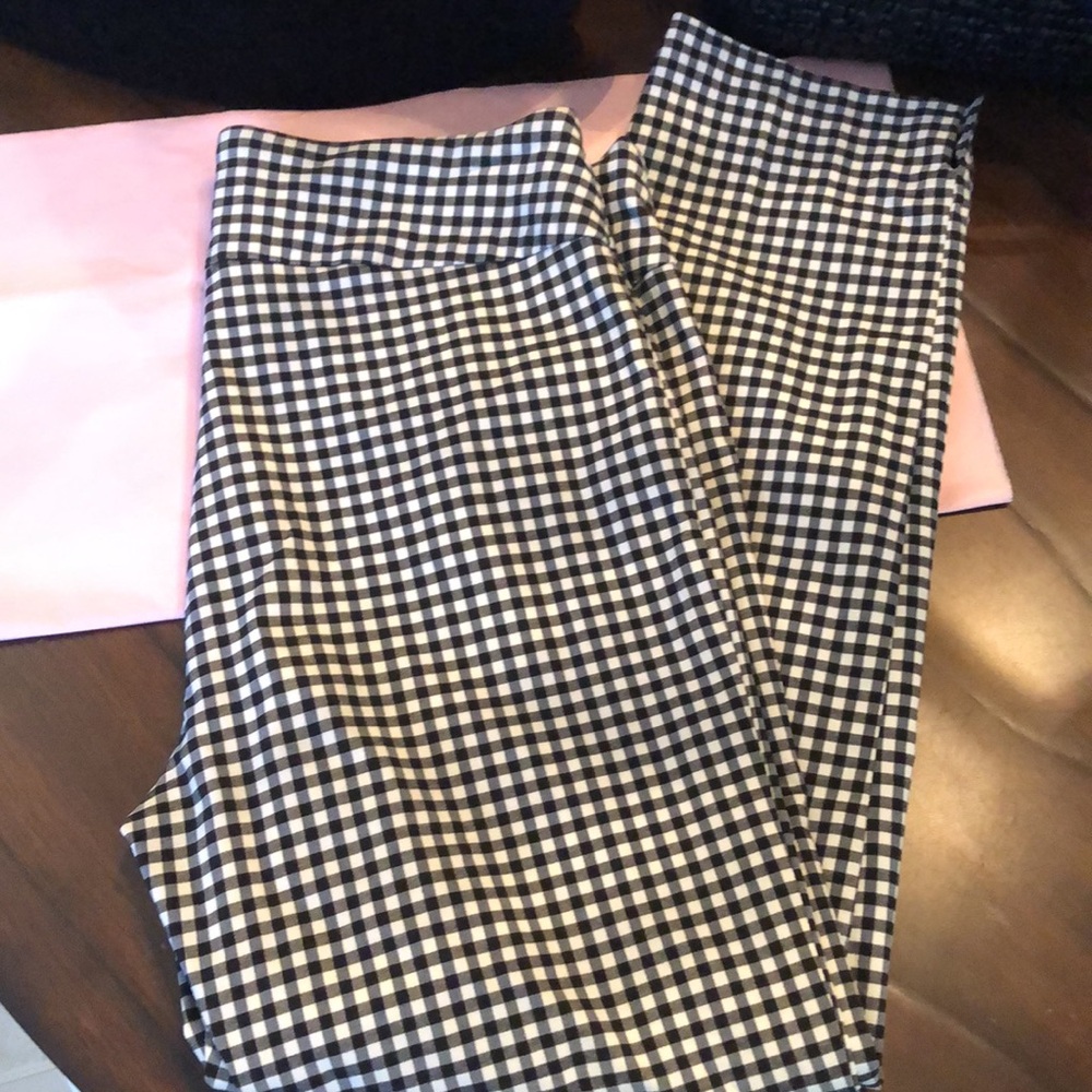 Zac & Rachel stretchy high waist houndstooth pull on pants